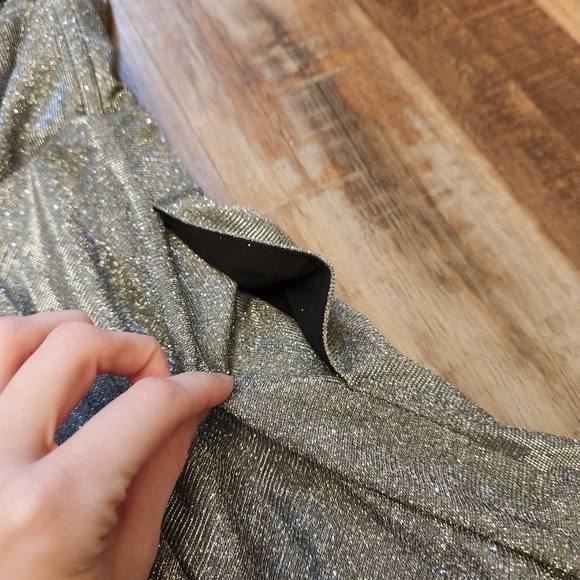 Speechless Silver Glitter Fit & Flare Dress - Picture 4 of 7